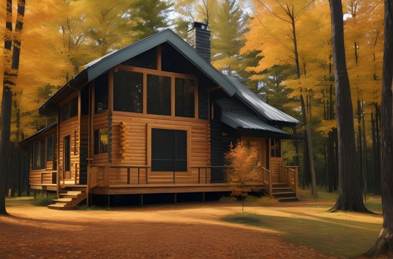 Wood Cabin Staining in Longmont, CO